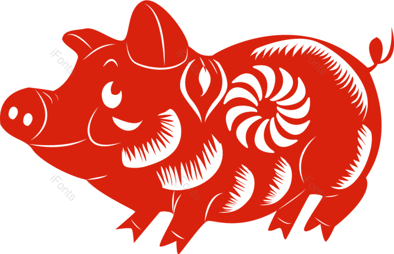 装饰图片,窗花元素,剪纸PNG,喜庆免抠素材